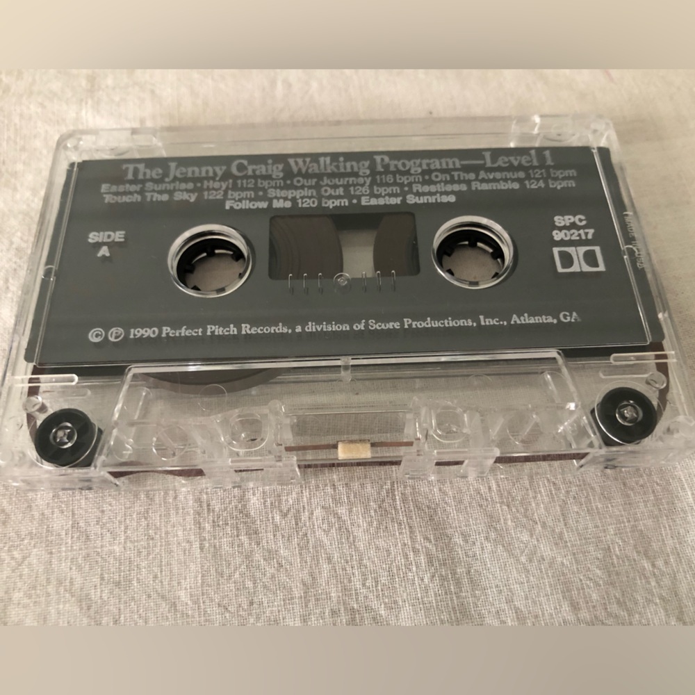 1990 Perfect Pitch Records promotional cassette tape for "The Jenny Craig Walki